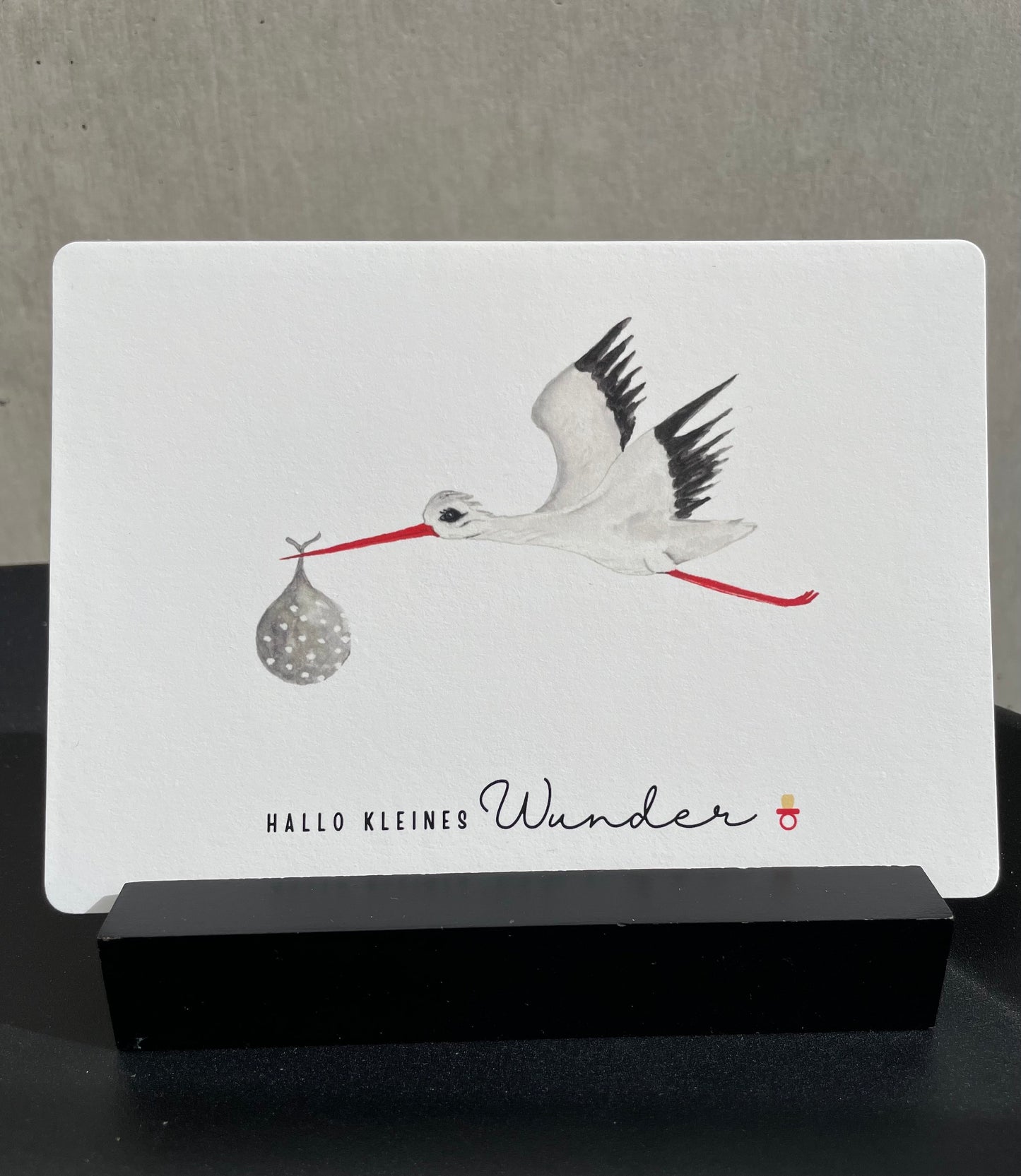 Karte Storch - kleines Wunder