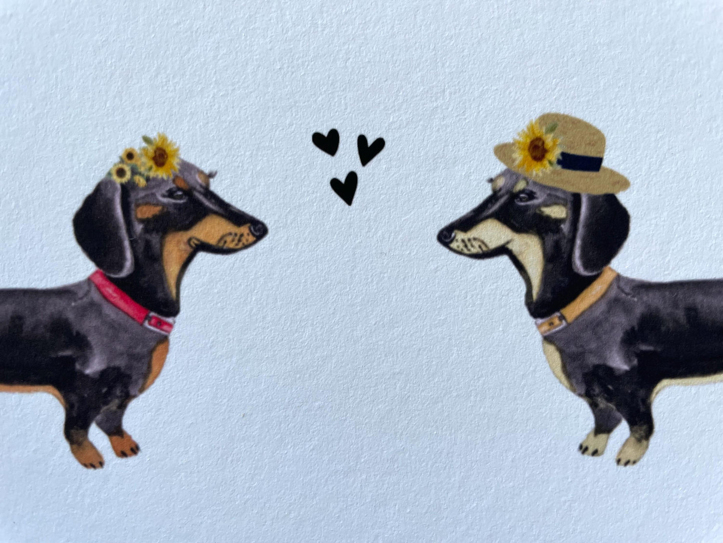 Karte - Dackelhochzeit