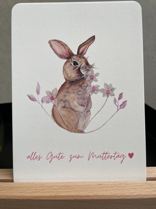 Karte - Hase im Frühling