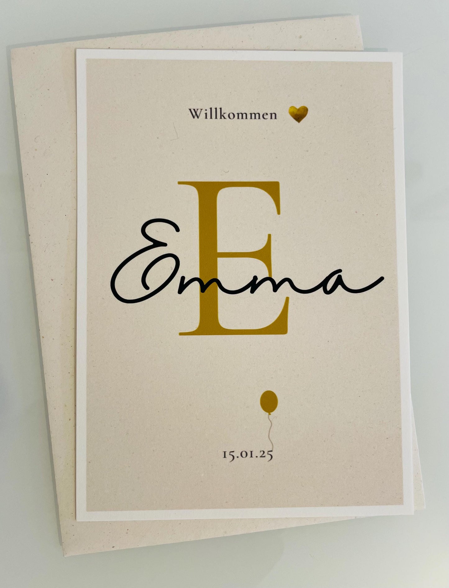 Karte - Willkommensgruß